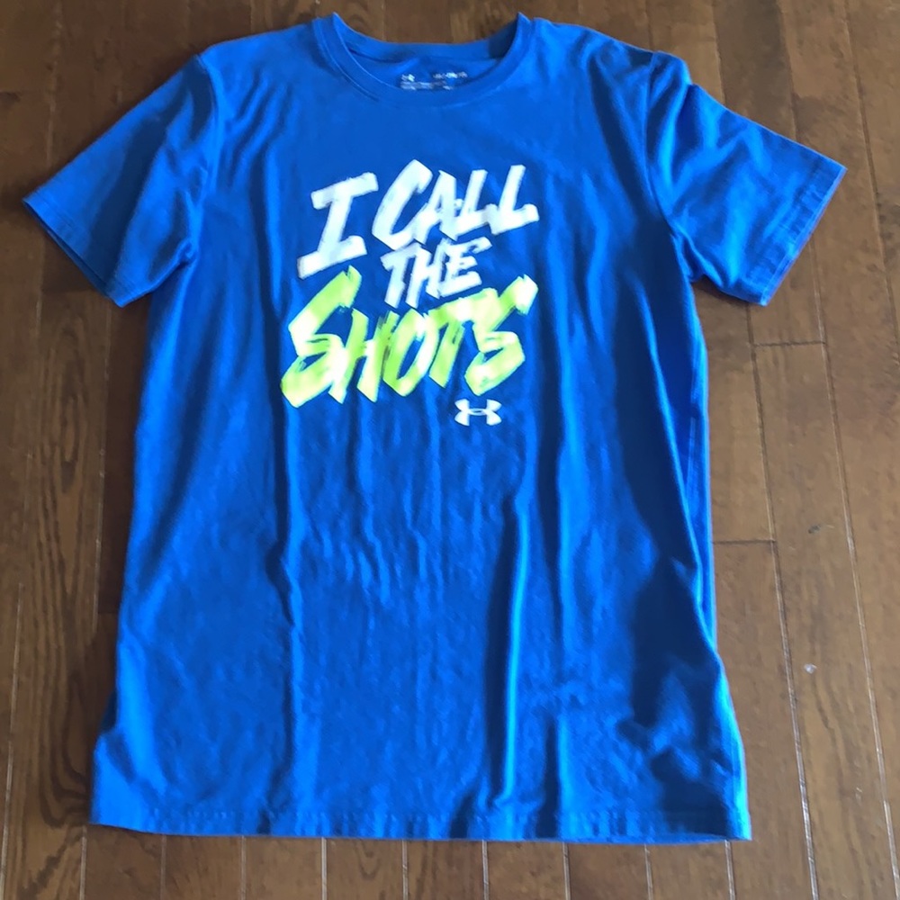 Boys Under Armour blue tee